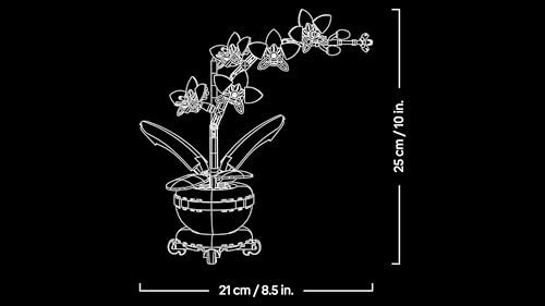 LEGO 10343 Botanicals Mini Orchid Artificial Flowers Building Set for Adults
