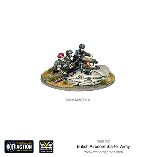 Bolt Action - British Airborne Starter Army - 28mm Scale Plastic Miniatures by Warlord Games - Highly Detailed World War 2 Miniatures for Table-top Wargaming