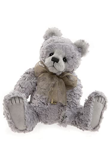 Charlie Bears 2022 - Ronan | Grey Teddy Bear Plush - Collectable Cuddly Soft Gift -13"