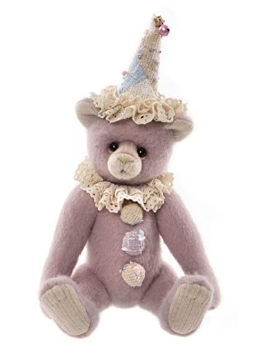 Charlie Bears 2022 – Minnelli | Clown Teddy Bear Isabelle Collection (Limited Edition – 250 Pieces) Fully Jointed Handmade Wool Plush Collectable Soft Gift - 10.5"