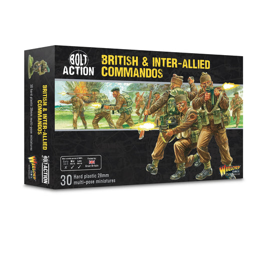 Bolt Action : British & Inter-Allied Commandos - 28mm Scale - Warlord Games