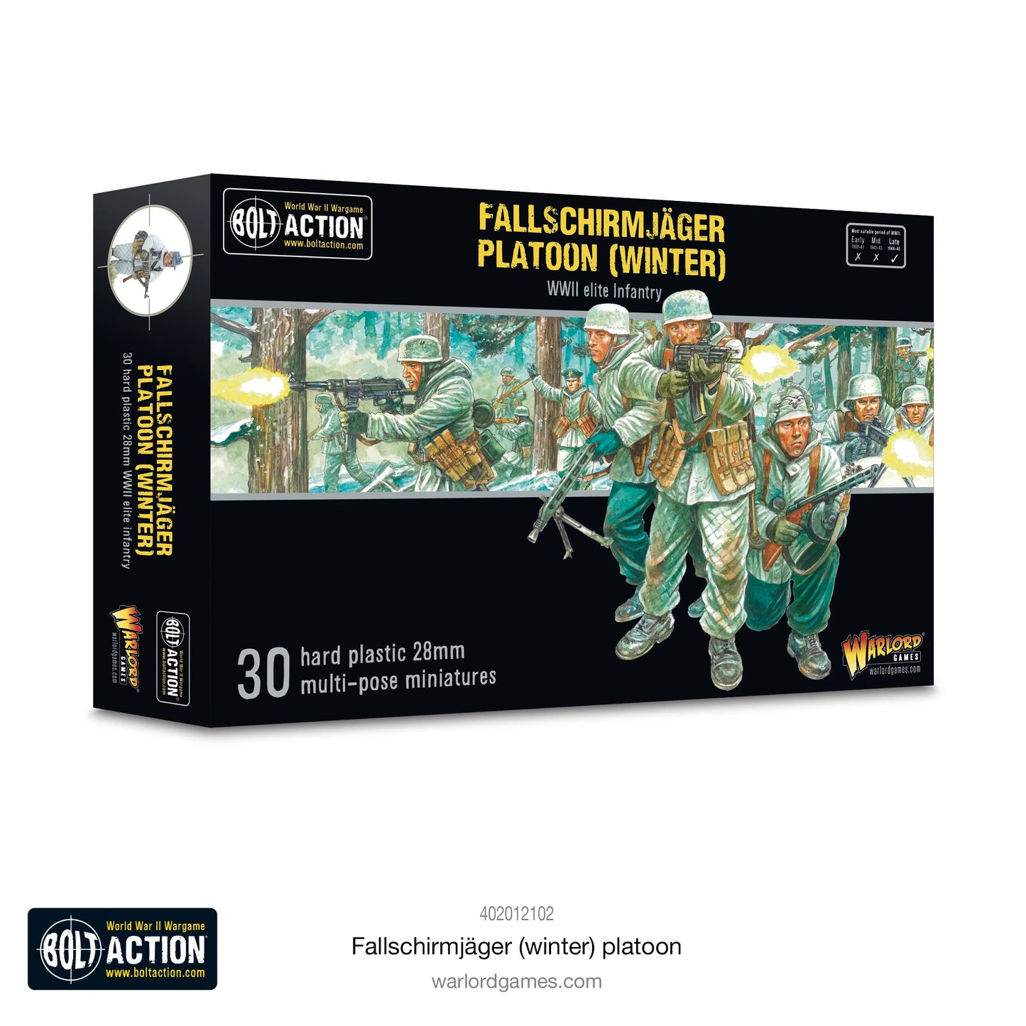Bolt Action - German Fallschirmjäger (Winter) Platoon - Warlord Games