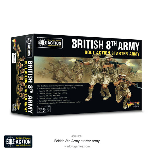 Bolt Action - British 8th Army Starter Army - 28mm - Warlord Games