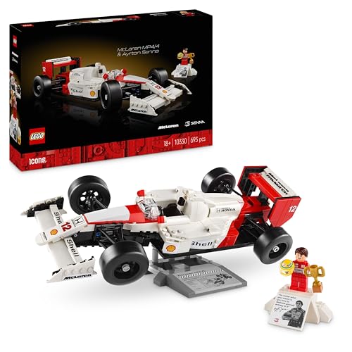 LEGO 10330 Icons McLaren MP4/4 & Ayrton Senna F1 Race Car with Race Driver Minifigure