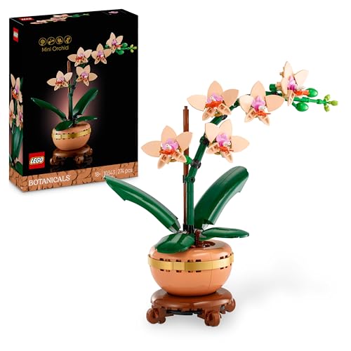 LEGO 10343 Botanicals Mini Orchid Artificial Flowers Building Set for Adults