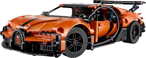 LEGO 42222 Technic Bugatti Chiron Pur Sport Hypercar Toy - Race Car Model Kit with W16 Engine, Steering & Opening Doors