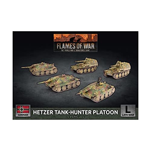 Flames of War - German Hetzer/Marten Tank Hunter Platoon (x5 Plastic) GBX167