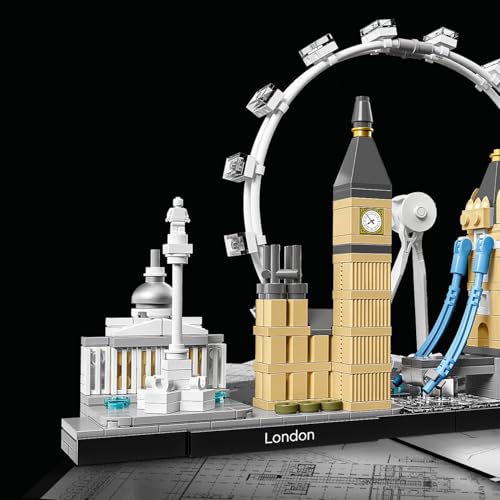 LEGO 21034 Architecture London Skyline Model Building Set, London Eye, Big Ben, Tower Bridge Collection