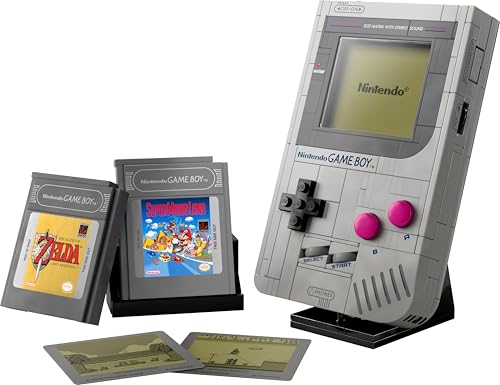 LEGO 72046 Super Mario Game Boy - Nintendo Display Model Kit with 2 Cartridges incl. Zelda, plus Lenticular Screens