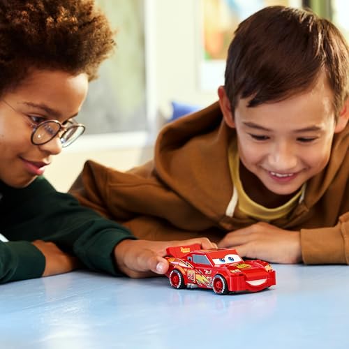 LEGO 77255 Speed Champions Lightning McQueen Race Car Toy - Collectible Model Kit with Detailed Undercarriage