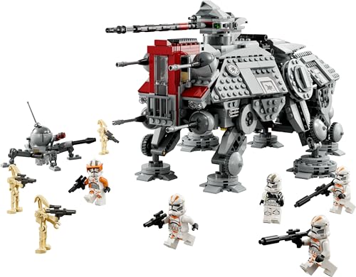 LEGO 75337 Star Wars AT-TE Walker with 3 212th Clone Troopers, Dwarf Spider & Battle Droid Figures