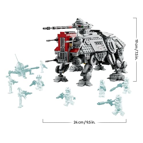 LEGO 75337 Star Wars AT-TE Walker with 3 212th Clone Troopers, Dwarf Spider & Battle Droid Figures