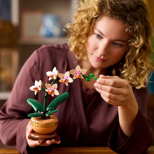 LEGO 10343 Botanicals Mini Orchid Artificial Flowers Building Set for Adults