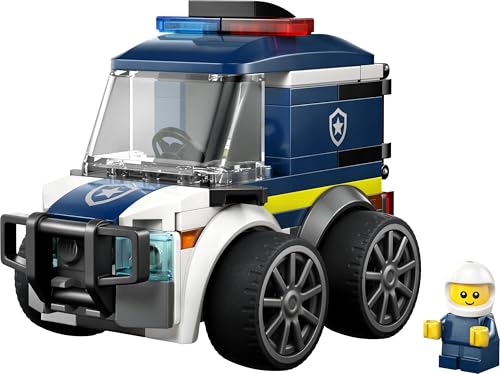 LEGO 60481 City Rides – Police Truck Toy - Emergency Vehicles Building Set with a Police Officer Junior Minifigure