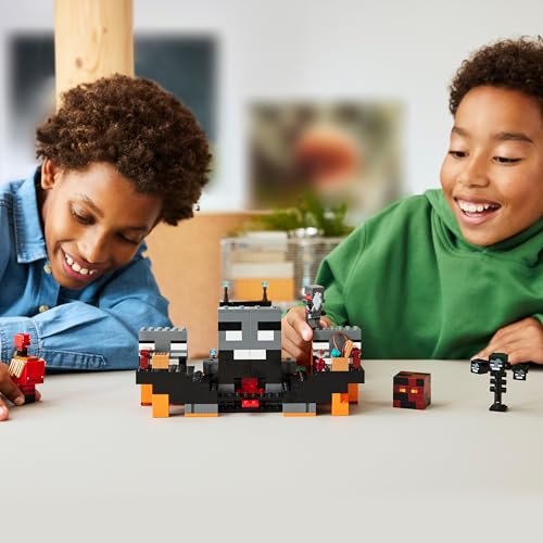 LEGO 21590 Minecraft Wither Battle - with Crimson Warrior, Strider, Magma Cube & 2 Wither Skeleton Mob Figures