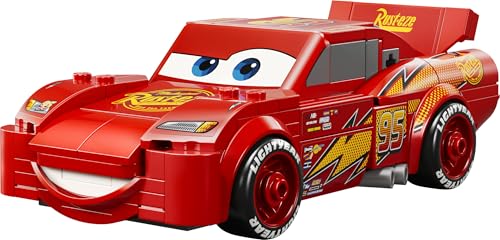 LEGO 77255 Speed Champions Lightning McQueen Race Car Toy - Collectible Model Kit with Detailed Undercarriage