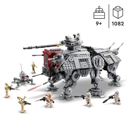 LEGO 75337 Star Wars AT-TE Walker with 3 212th Clone Troopers, Dwarf Spider & Battle Droid Figures
