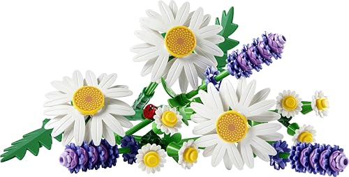LEGO 11508 Botanicals Daisies - Artificial Flower Bouquet with Faux Daisies & Lavender