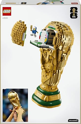 LEGO 43020 Editions FIFA World Cup Official Trophy Toy - 3D DIY Model Kit with Collectible Minifigure