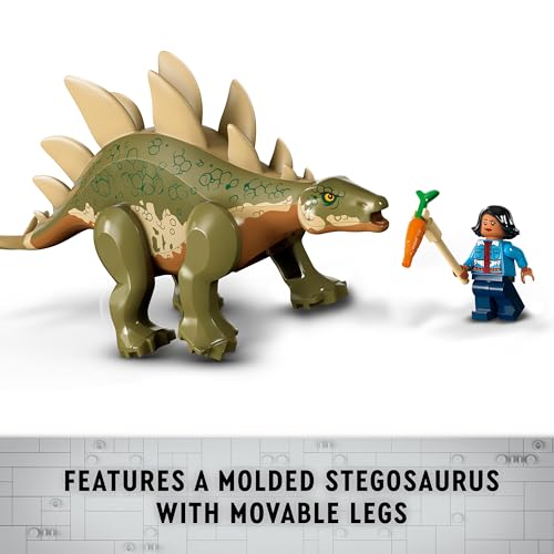 LEGO 76965 Jurassic World Dinosaur Missions: Stegosaurus Discovery Toy Set for 6 Plus Year Old Boys and Girls, with a Dino Figure