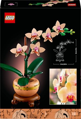 LEGO 10343 Botanicals Mini Orchid Artificial Flowers Building Set for Adults