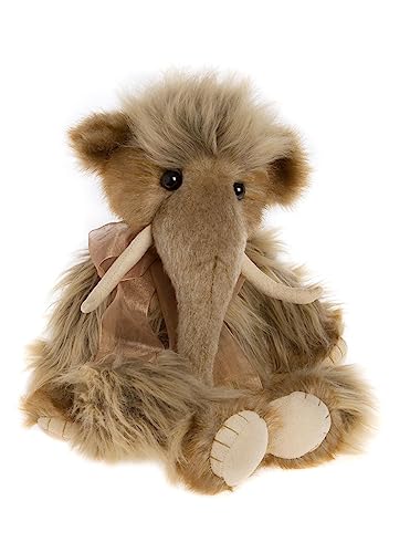 Charlie Bears - Tusk | 2023 Plush Woolly Mammoth – Fully Jointed Handmade Collectable Stuffed Animal 15.5"