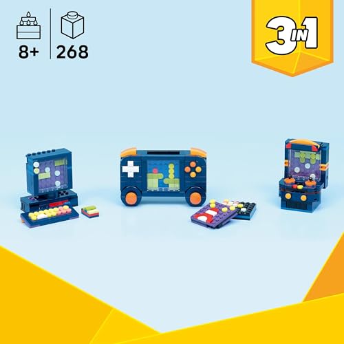 LEGO 31380 Creator 3-in-1 Retro Gaming Console - Transforms into an Arcade Machine or Computer w/Keyboard & Mouse