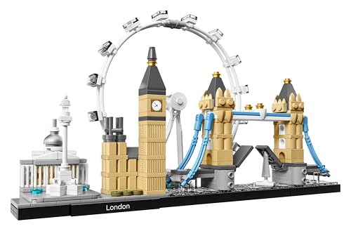 LEGO 21034 Architecture London Skyline Model Building Set, London Eye, Big Ben, Tower Bridge Collection