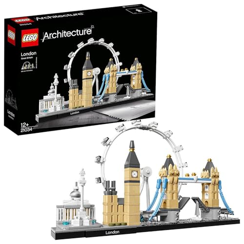 LEGO 21034 Architecture London Skyline Model Building Set, London Eye, Big Ben, Tower Bridge Collection