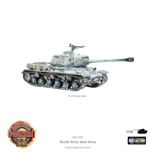 Warlord Games Soviet Army Tank Force - 1:56 / 28mm Plastic Scale Model Tanks for Achtung Panzer Highly Detailed World War 2 Miniatures for Table-top Wargaming