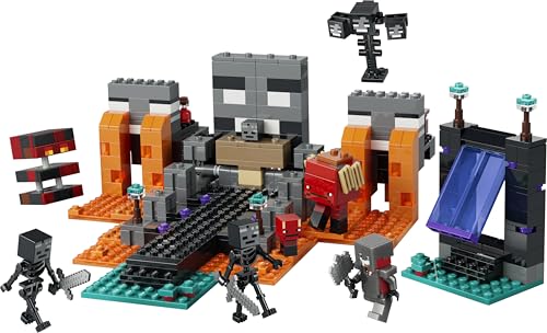 LEGO 21590 Minecraft Wither Battle - with Crimson Warrior, Strider, Magma Cube & 2 Wither Skeleton Mob Figures