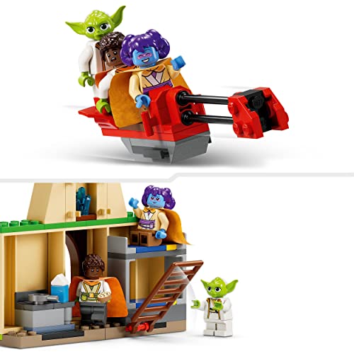 LEGO 75358 Star Wars Tenoo Jedi Temple Set with Master Yoda, Lightsabers, Droïd Figure and Speeder Bike