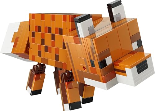 LEGO 21588 Minecraft The Fox Toy - 3D Puzzle Animal Figure with Accessories
