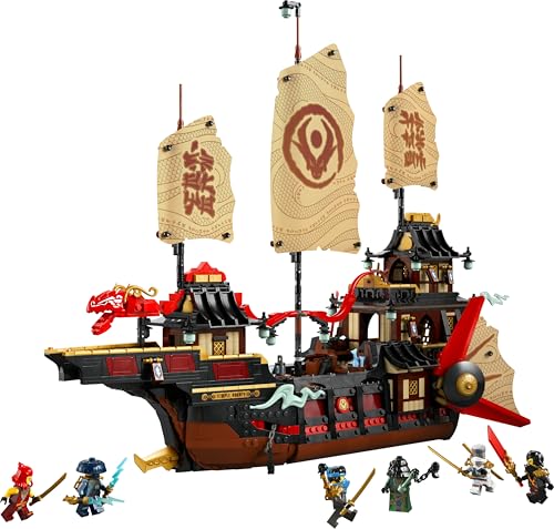 LEGO 71848 Ninjago The Temple Bounty with Movable Sails, plus 6 Minifigures Incl. Cole Zane & Nya