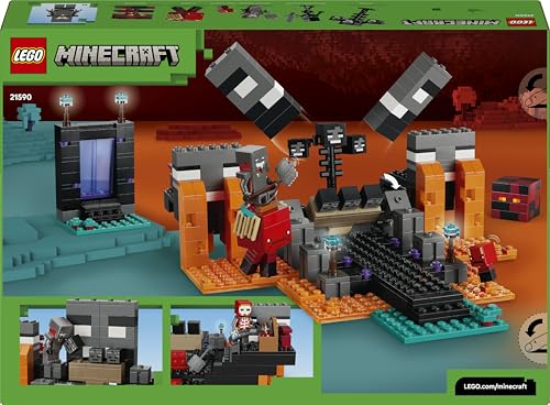 LEGO 21590 Minecraft Wither Battle - with Crimson Warrior, Strider, Magma Cube & 2 Wither Skeleton Mob Figures