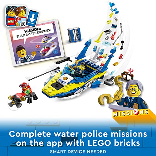 LEGO 60355 City Water Police Detective Missions with Speed Boat and 4 Minifigures