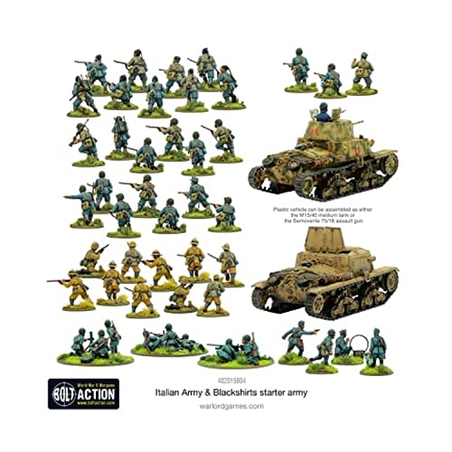 Bolt Action - Italian Army & Blackshirts Starter Army - 28mm - Warlord Games