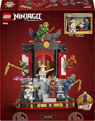 LEGO 71866 NINJAGO Ninja Character Display 15th Anniversary - Monastery Gate Model Kit w/ 8 Collectible Minifigures & Swords