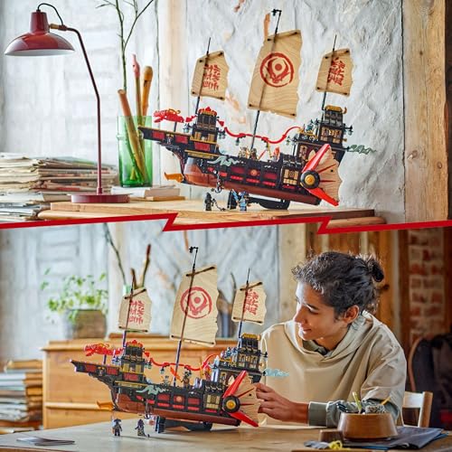 LEGO 71848 Ninjago The Temple Bounty with Movable Sails, plus 6 Minifigures Incl. Cole Zane & Nya