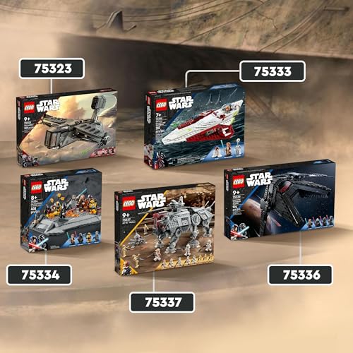 LEGO 75337 Star Wars AT-TE Walker with 3 212th Clone Troopers, Dwarf Spider & Battle Droid Figures