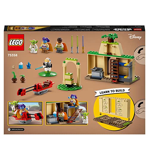 LEGO 75358 Star Wars Tenoo Jedi Temple Set with Master Yoda, Lightsabers, Droïd Figure and Speeder Bike