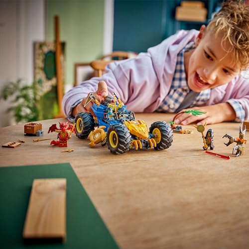 LEGO 71856 Ninjago 2in1 Jay's Transforming Car Toy - Ninja Truck w/ 5 Minifigures incl. Kai & Nya plus Shurikens & Swords