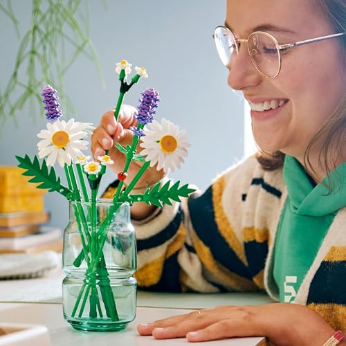 LEGO 11508 Botanicals Daisies - Artificial Flower Bouquet with Faux Daisies & Lavender