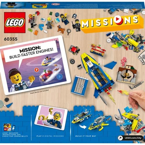 LEGO 60355 City Water Police Detective Missions with Speed Boat and 4 Minifigures