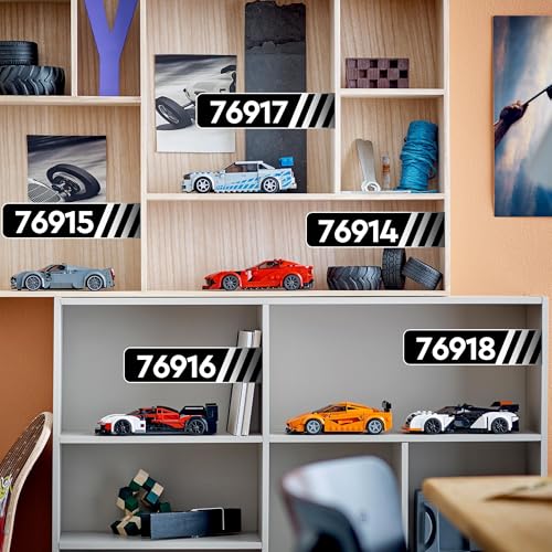 LEGO 76917 Speed Champions 2 Fast 2 Furious Nissan Skyline GT-R (R34) Race Car with Racer Minifigure