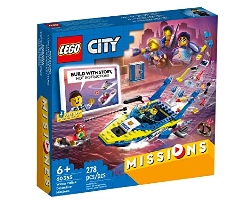 LEGO 60355 City Water Police Detective Missions with Speed Boat and 4 Minifigures