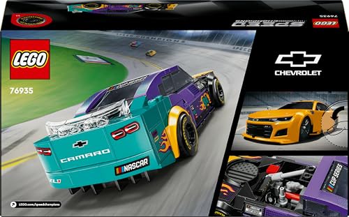 LEGO 76935 Speed Champions NASCAR Next Gen Chevrolet Camaro ZL1 Race Car Toy, Vehicle