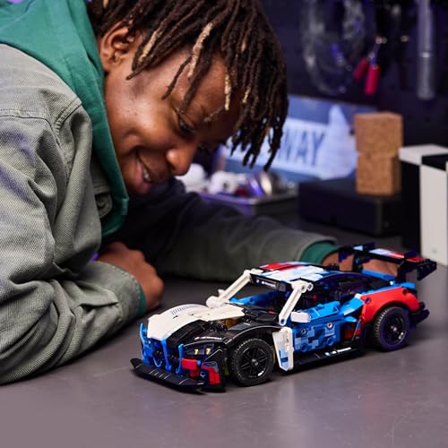 LEGO 42226 Technic BMW M4 GT3 EVO Race Car Toy - Model Kit with V6 Engine, Steering & Opening Doors