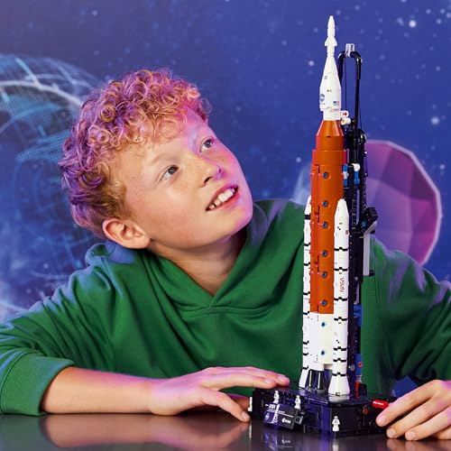 LEGO 42221 Technic NASA Artemis Space Launch System Rocket - Interactive STEM Toy w/ 4 Astronauts and a Separation Function