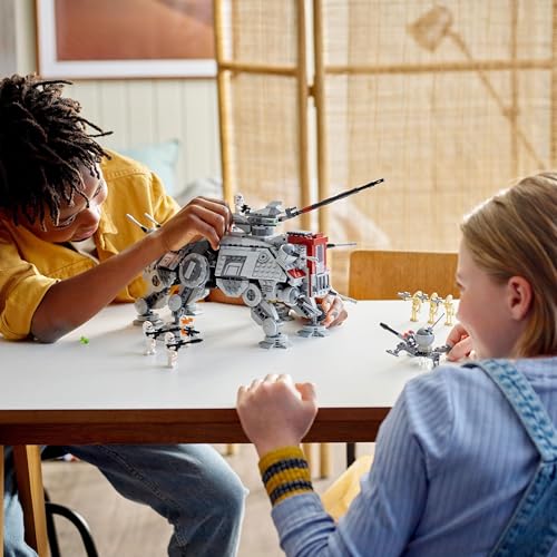LEGO 75337 Star Wars AT-TE Walker with 3 212th Clone Troopers, Dwarf Spider & Battle Droid Figures